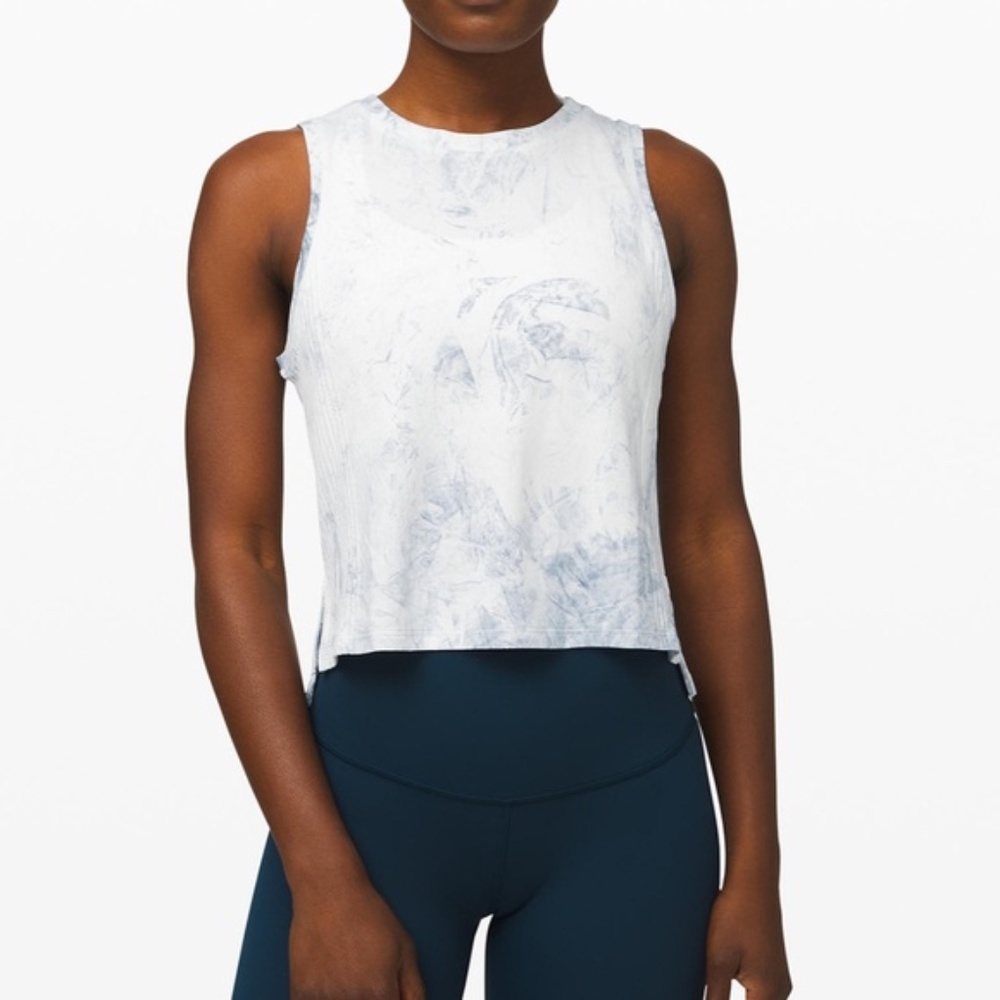 Lululemon Tie Dye Cropped Tank Size 10